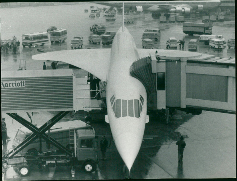 Concorde in Frankfurt - Vintage Photograph