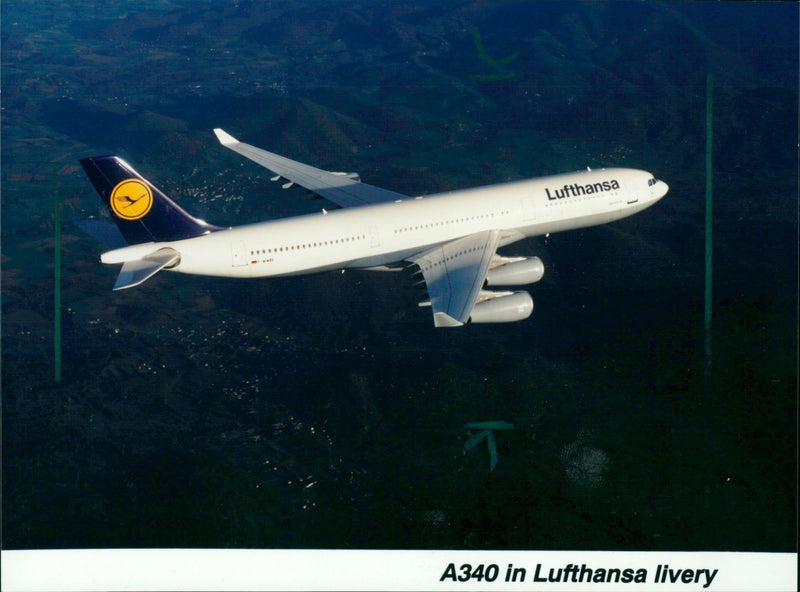 Airbus A 340 - Vintage Photograph