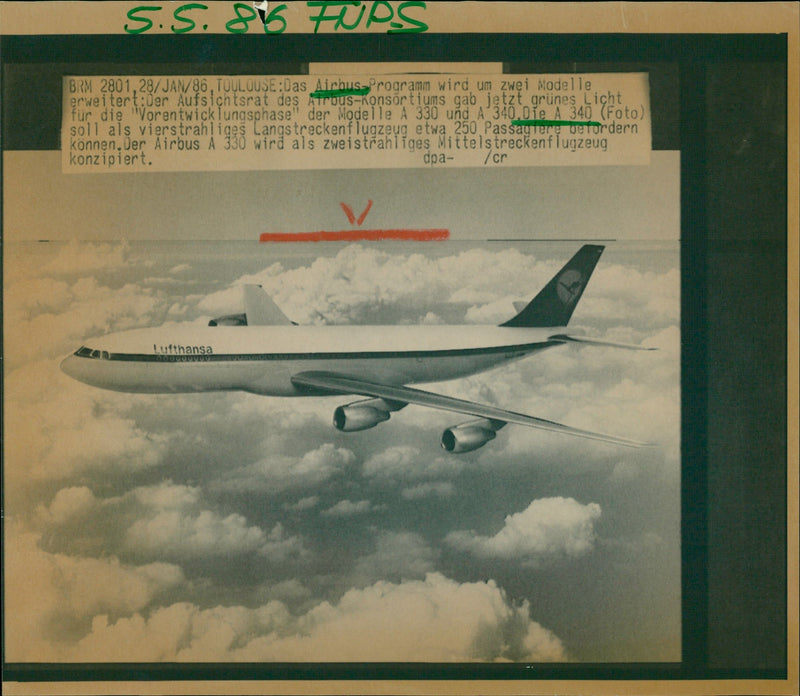 Airbus A 330 - Vintage Photograph