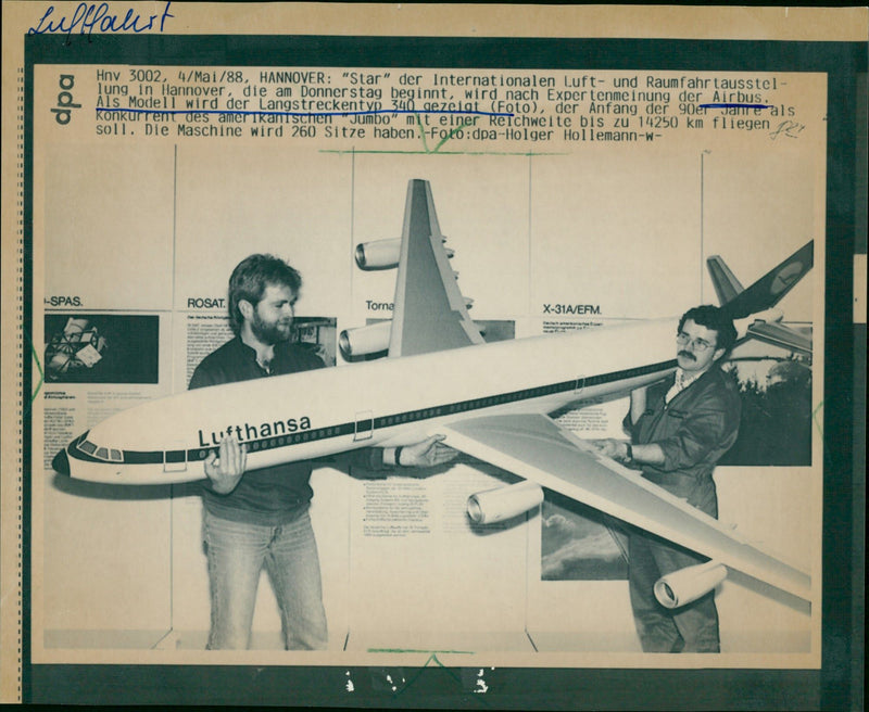 Airbus A340 - Vintage Photograph