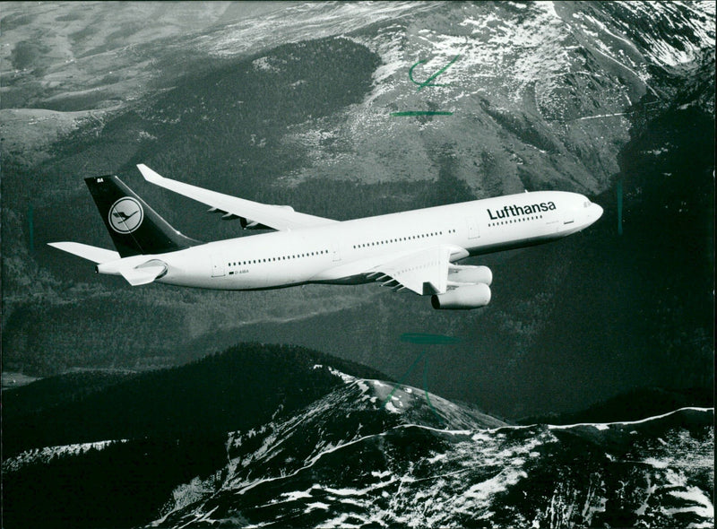 Airbus A340 - Vintage Photograph