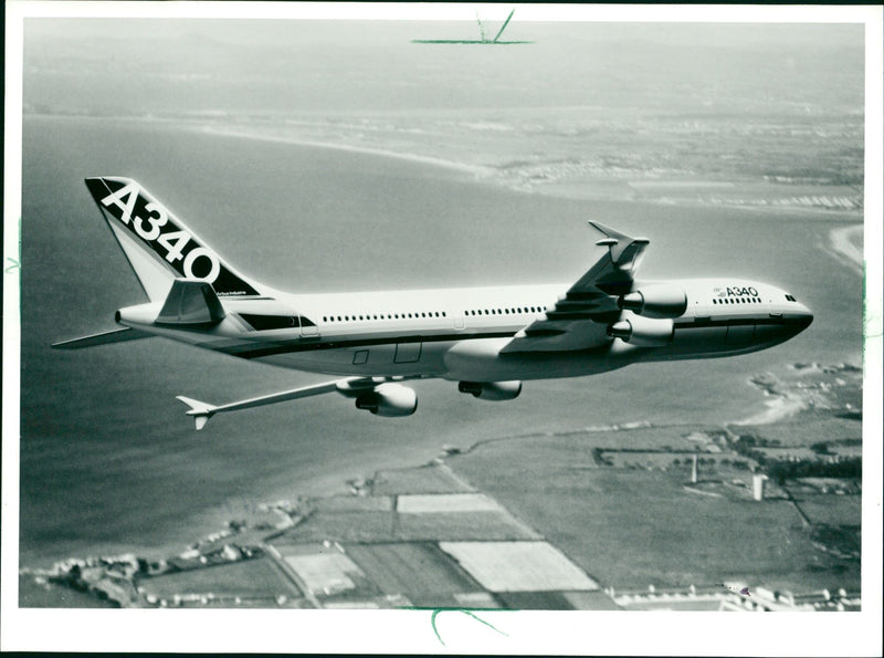 Airbus A340 - Vintage Photograph