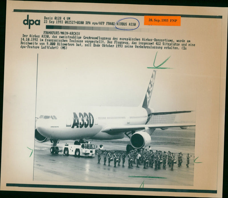 Airbus A330 - Vintage Photograph