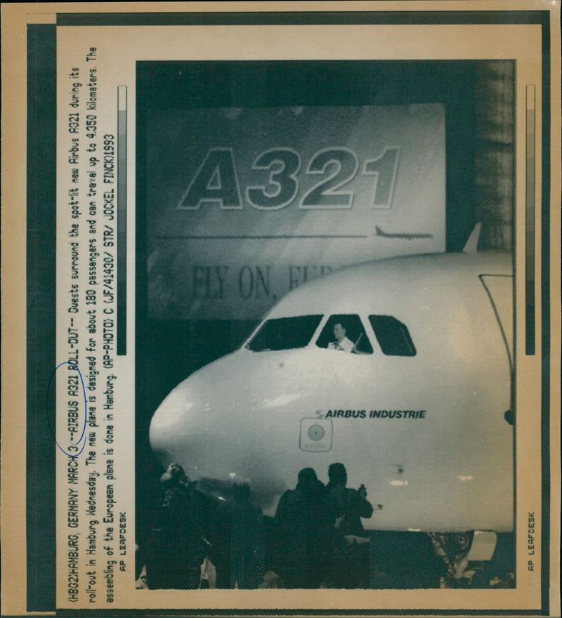 Airbus 321 rollout - Vintage Photograph