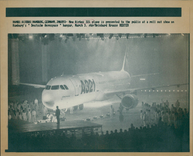 Airbus 321 rollout - Vintage Photograph