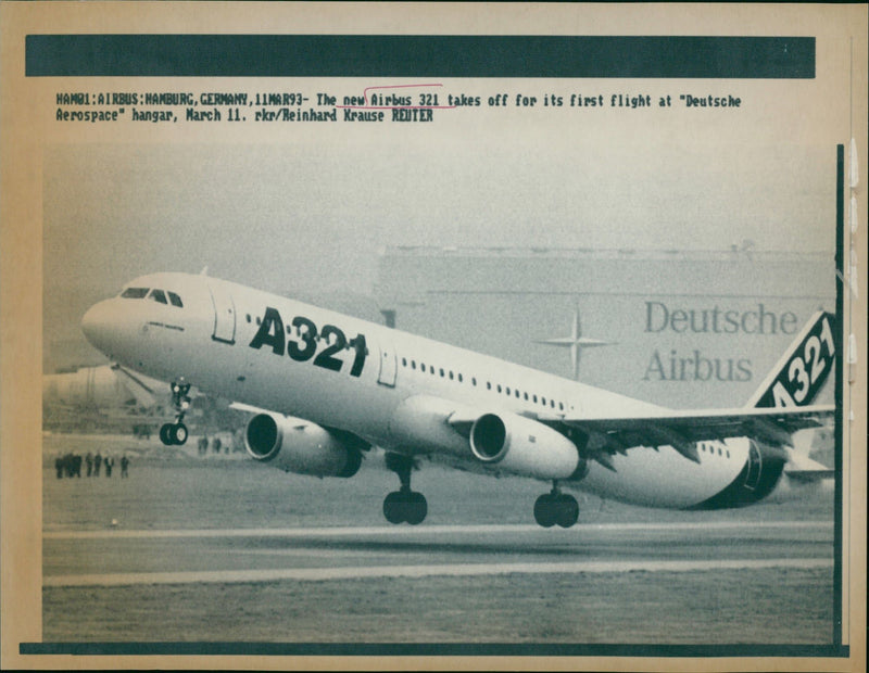 Airbus 321 - Vintage Photograph