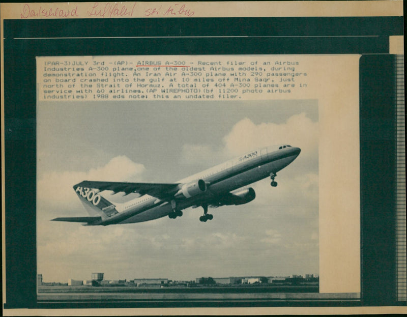 Airbus 300 - Vintage Photograph