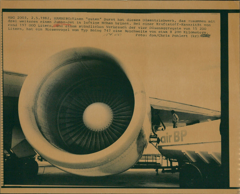 Jet engine - Vintage Photograph