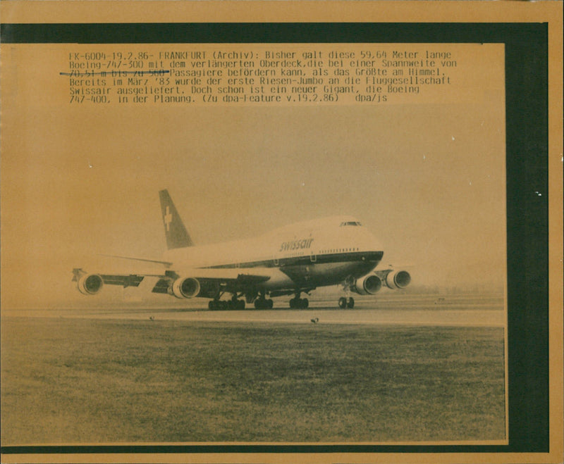 Boeing 747 - Vintage Photograph