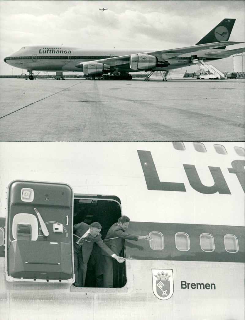Jumbo D / ABYQ from Lufthansa - Vintage Photograph