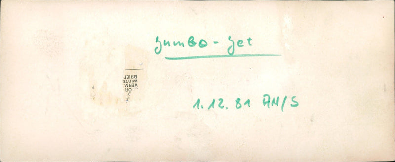 jumbo jet - Vintage Photograph
