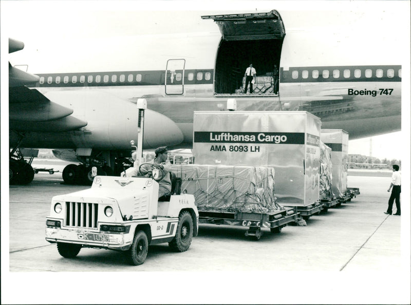 Boeing 747 jumbo jet - Vintage Photograph