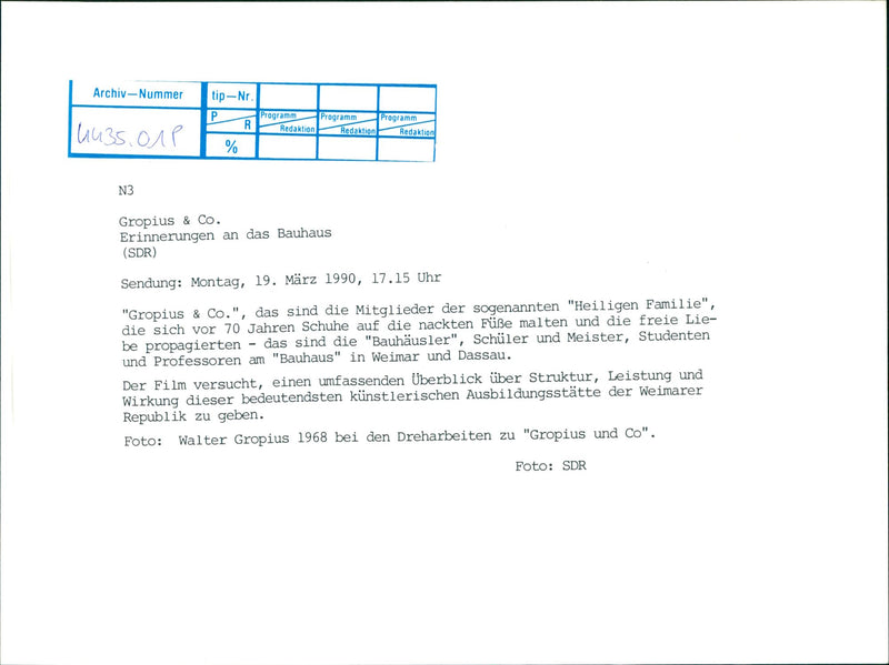 Walter Gropius - Vintage Photograph