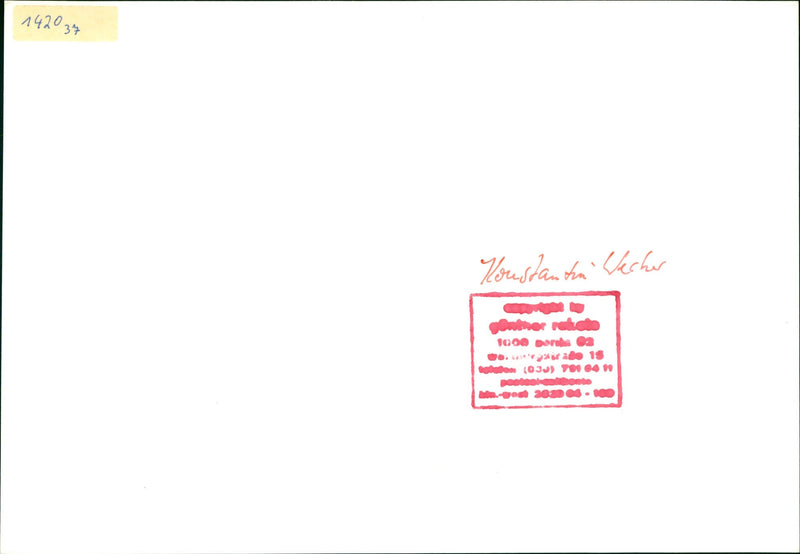 Konstantin Wecker - Vintage Photograph