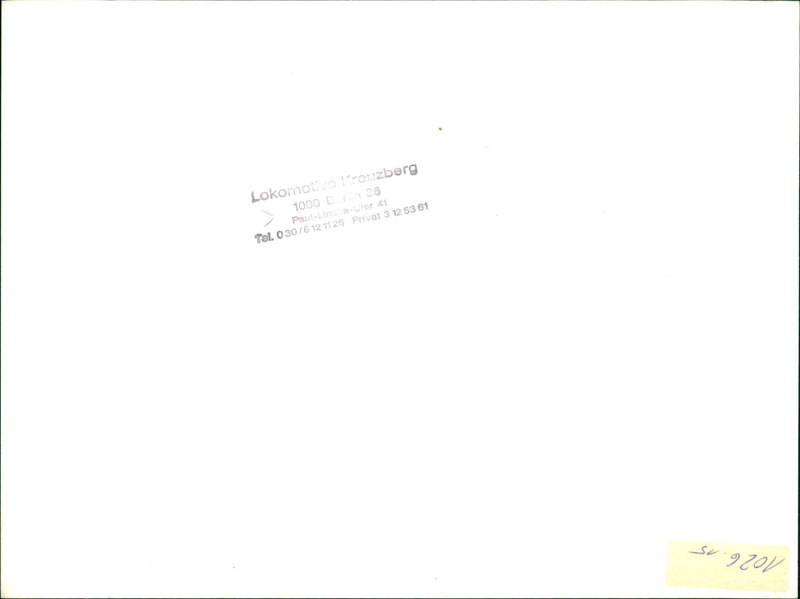 Band "Lok Kreuzberg" - Vintage Photograph