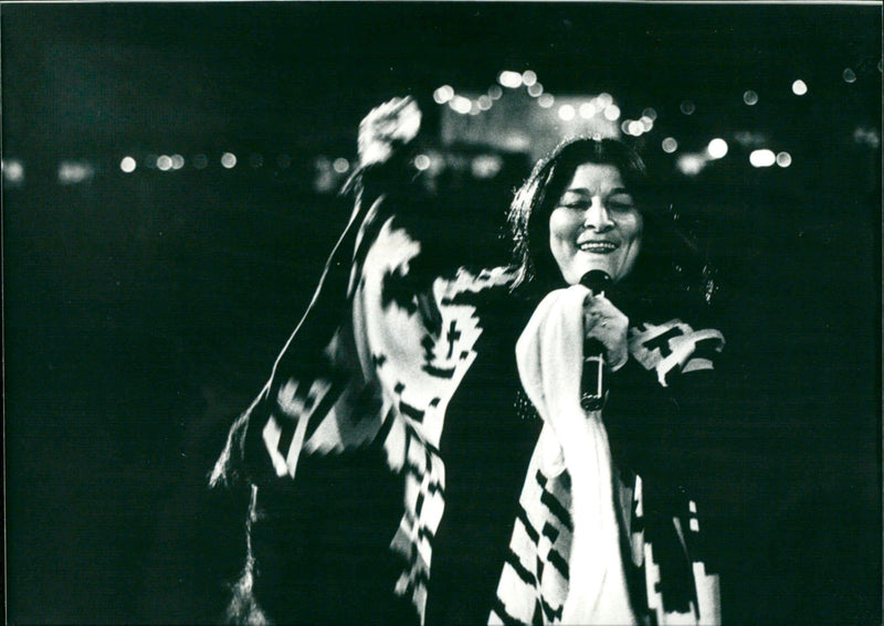 Singer Mercedes Sosa - Vintage Photograph