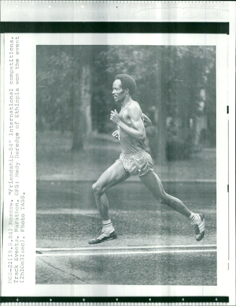 International Friendship Athletics Competitions Moscow 1984 - Vintage Photograph