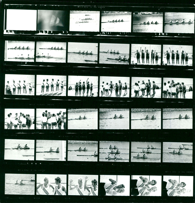 FILM ROWING MANNER FINALE FOUR WITH STM DDR BRD DOPPELZWEIER DAN - Vintage Photograph
