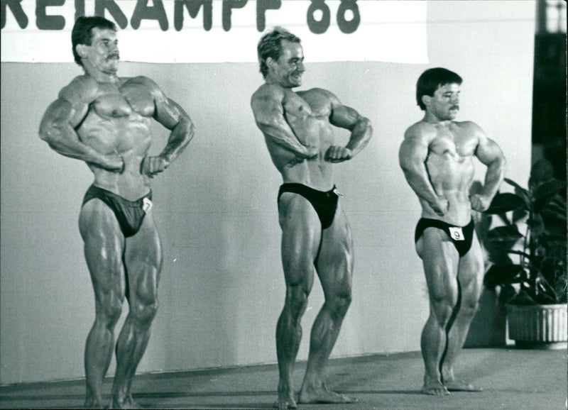 Participant in the qualification tournament in weight training - Vintage Photograph