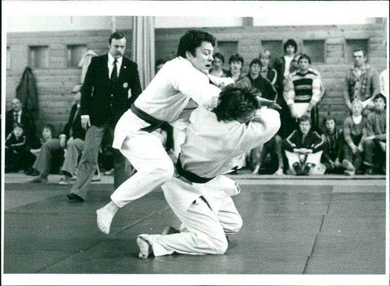 Judo fighters at the GDR club cup judo - Vintage Photograph