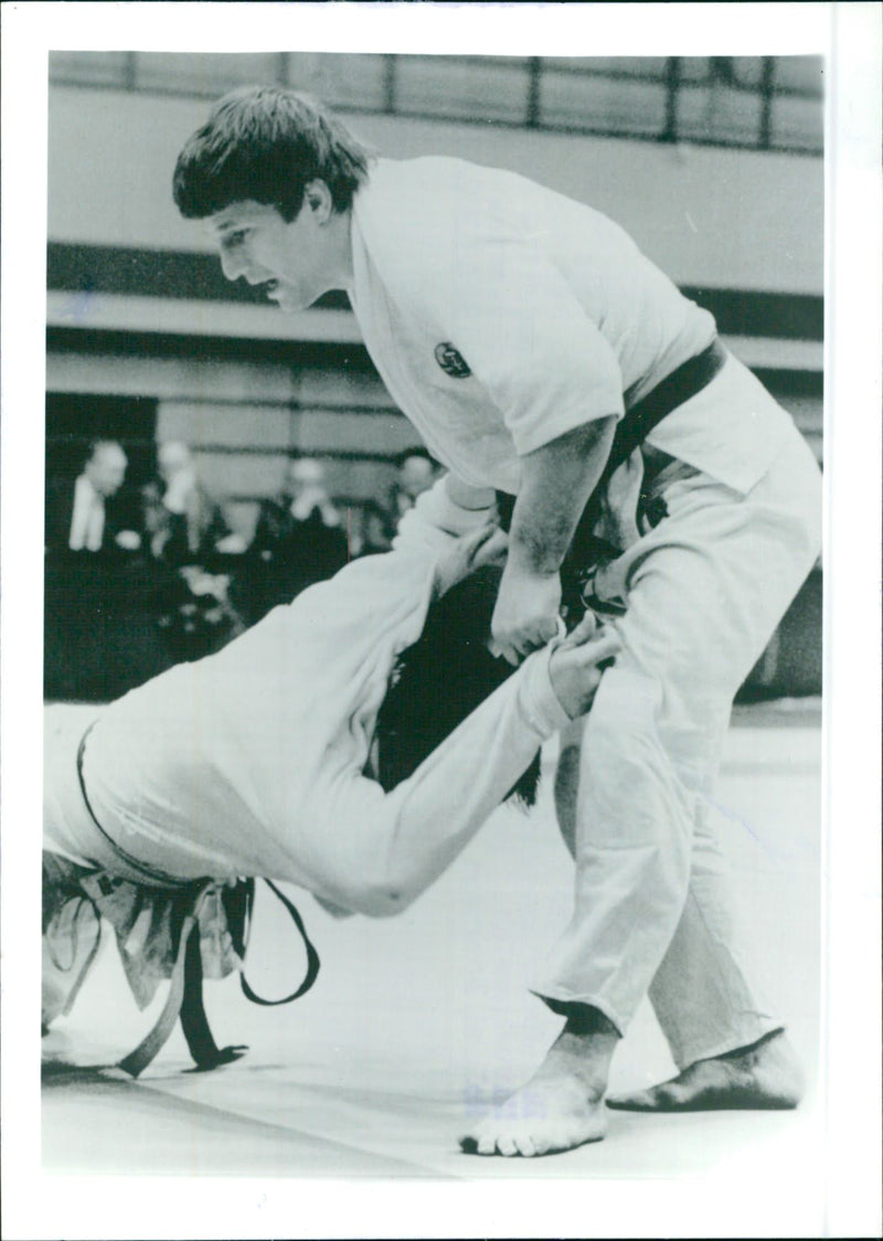 GDR Judo Championships - Roland Borawski versus Detlef Ultsch - Vintage Photograph