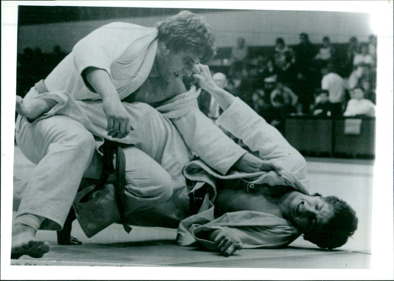 GDR Judo Championships - Henry Stöhr versus Pierre Kasten - Vintage Photograph