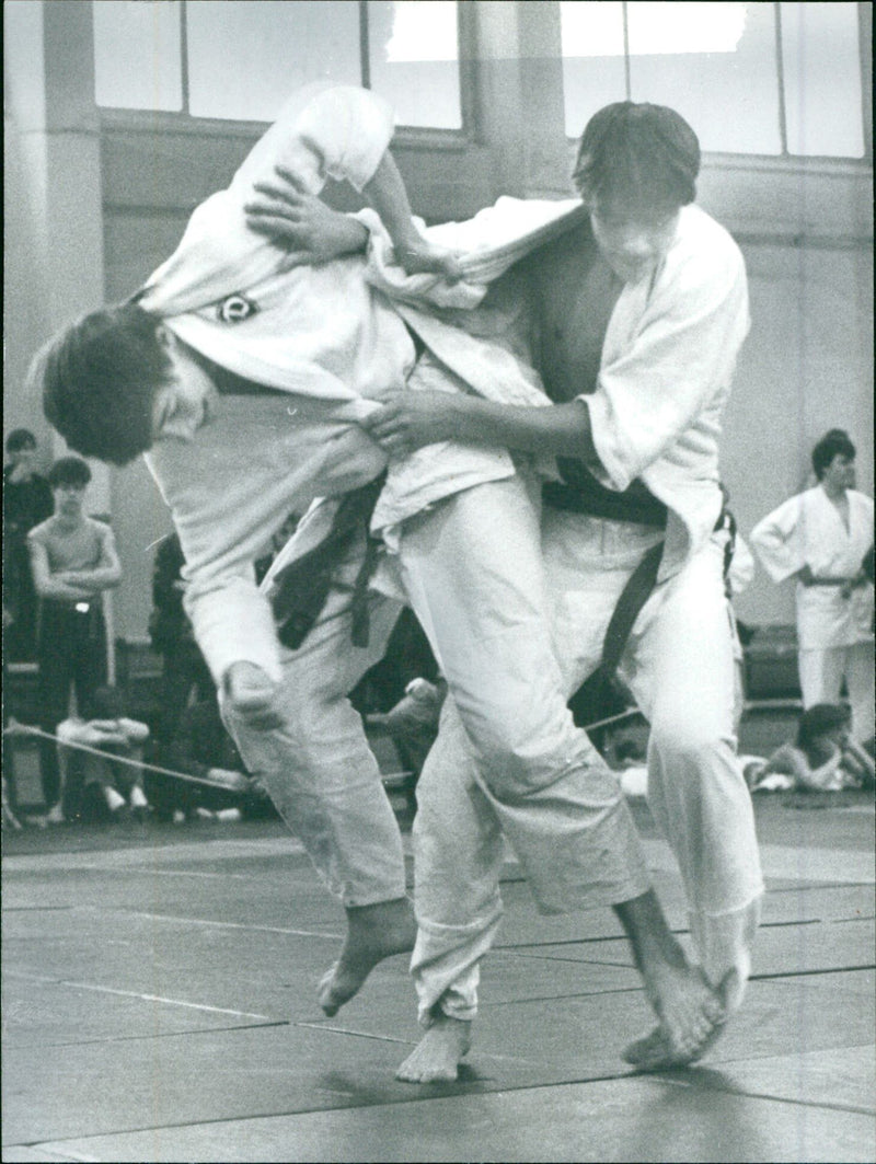 Judo fighters at the FDJ Judo Cup - Vintage Photograph
