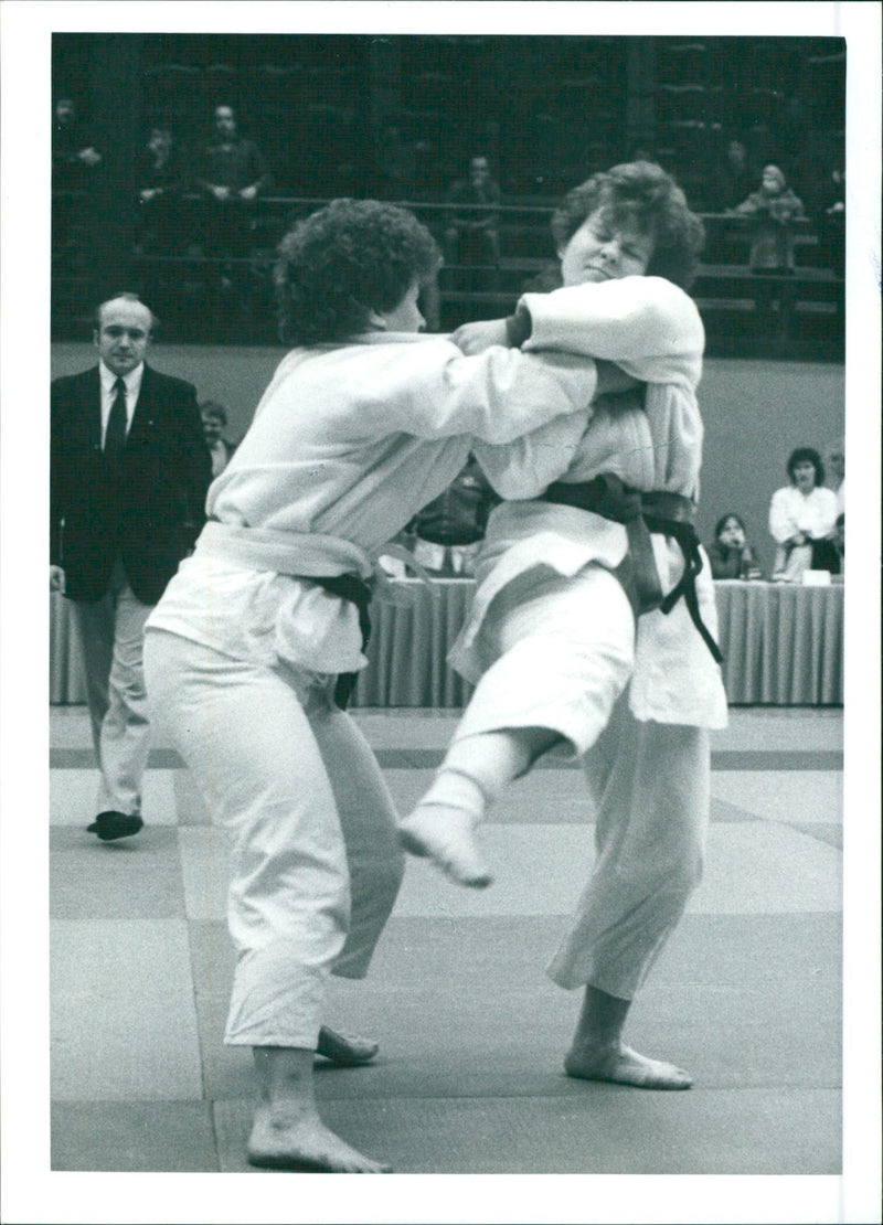 The GDR Judo Championships - Final: Huthschreuter versus Höllrich - Vintage Photograph