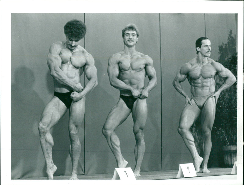 Participants in the 4th GDR championship in powerlifting - Vintage Photograph