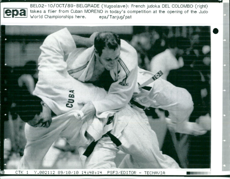 World Championships in Judo Belgrade 1989 - Vintage Photograph