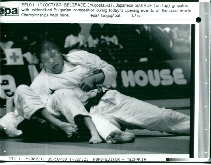 World Championships in Judo Belgrade 1989 - Vintage Photograph