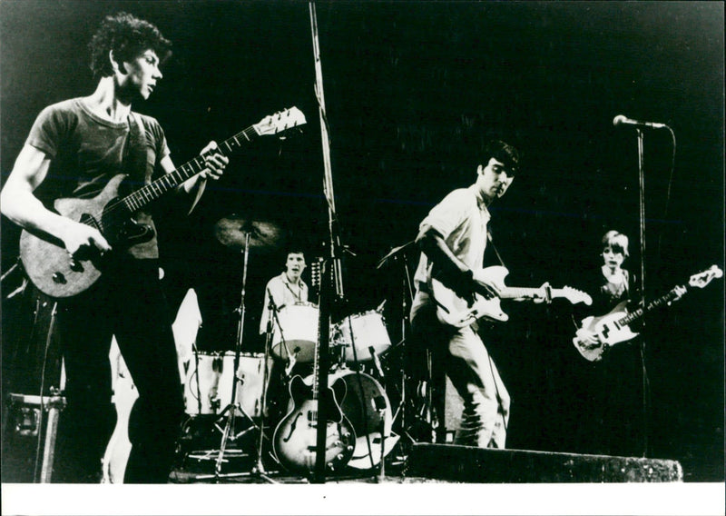 Rock band "Talking Heads" - Vintage Photograph