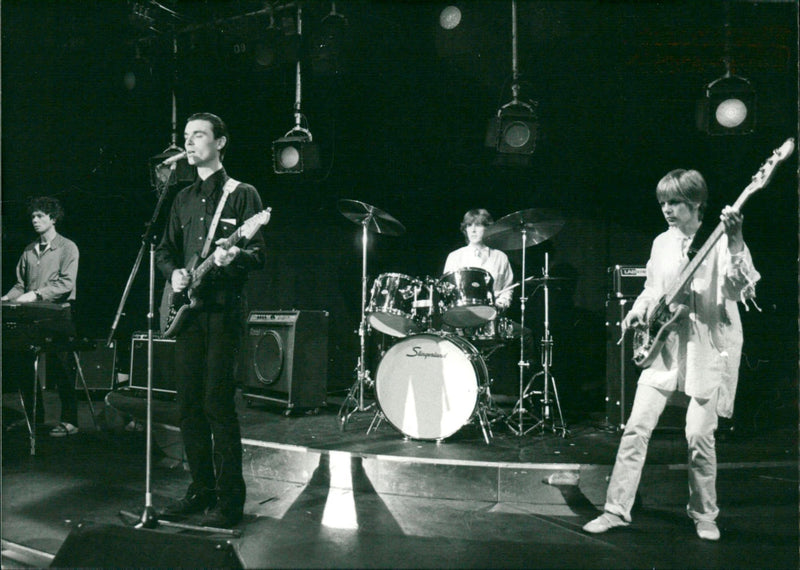 Music group "Talking Heads" - Vintage Photograph