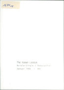 Pop band "The Human League" - front man Philip Oakey - Vintage Photograph