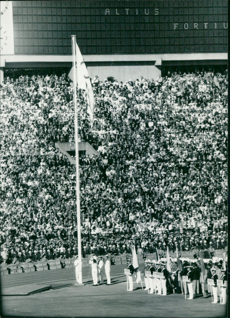 Summer Olympics in Tokyo - The opening ceremony - Vintage Photograph