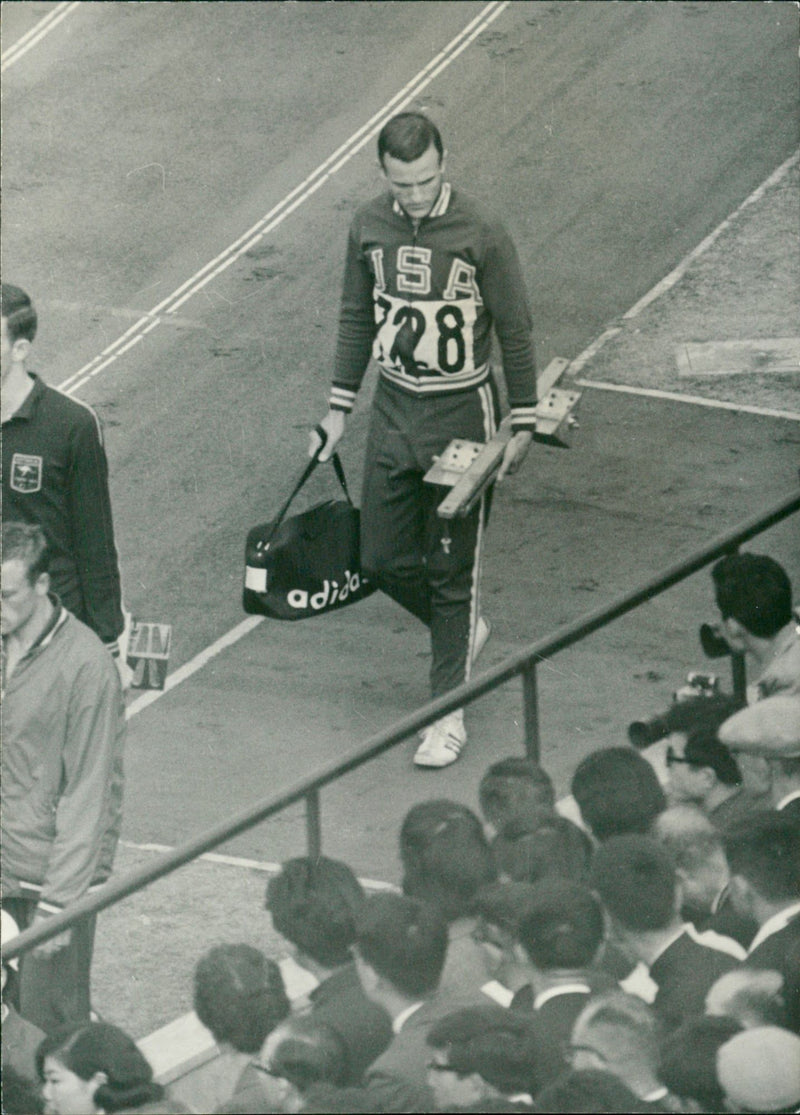 Tokyo Olympic Games - Sprint runner - Vintage Photograph