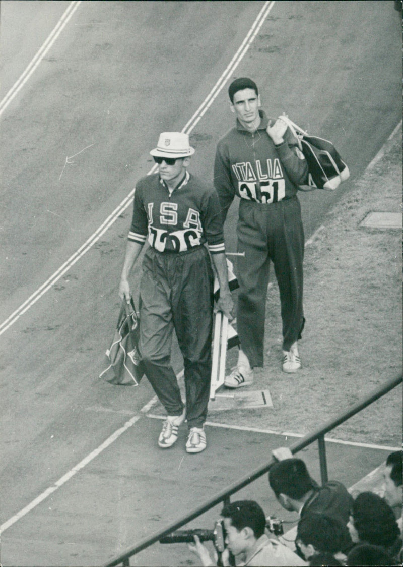 Olympic Games in Tokyo - Italy and USA - Vintage Photograph