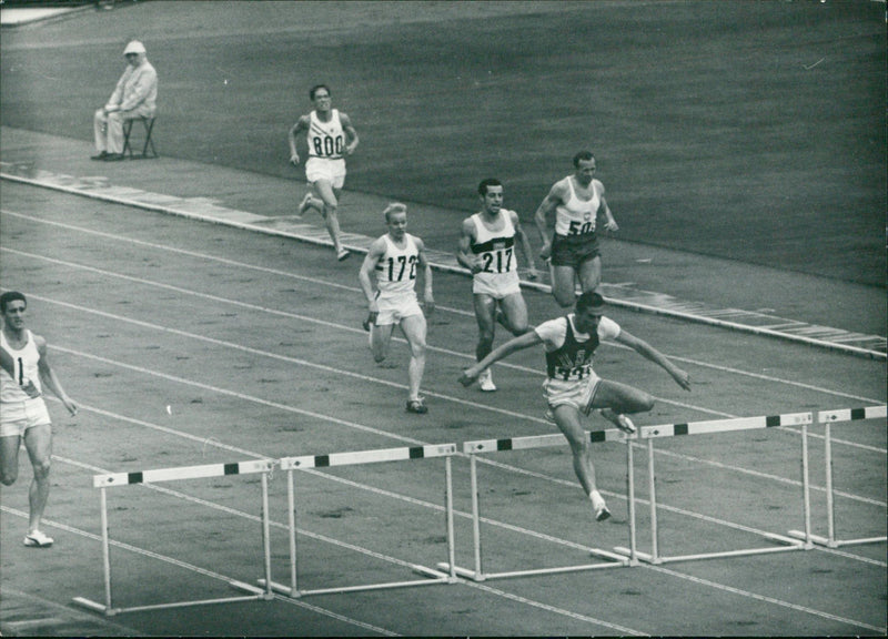 Olympic Games - Hurdles - Vintage Photograph