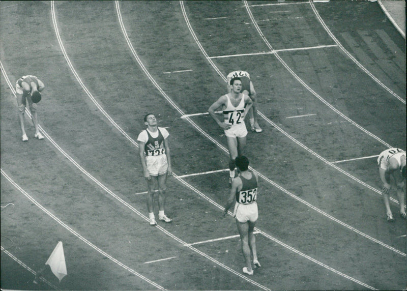 Sprint runner at the 1964 Olympic Games - Vintage Photograph