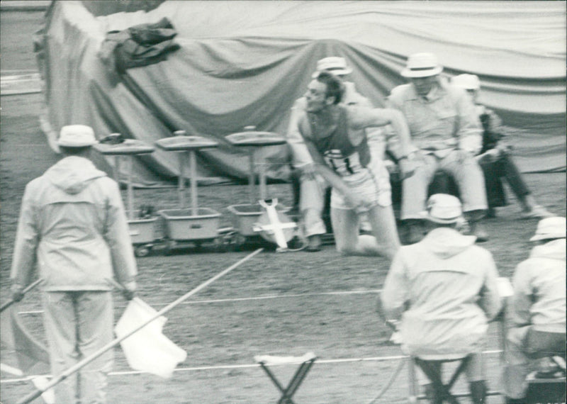 Javelin final at the 1964 Olympic Games - Vintage Photograph