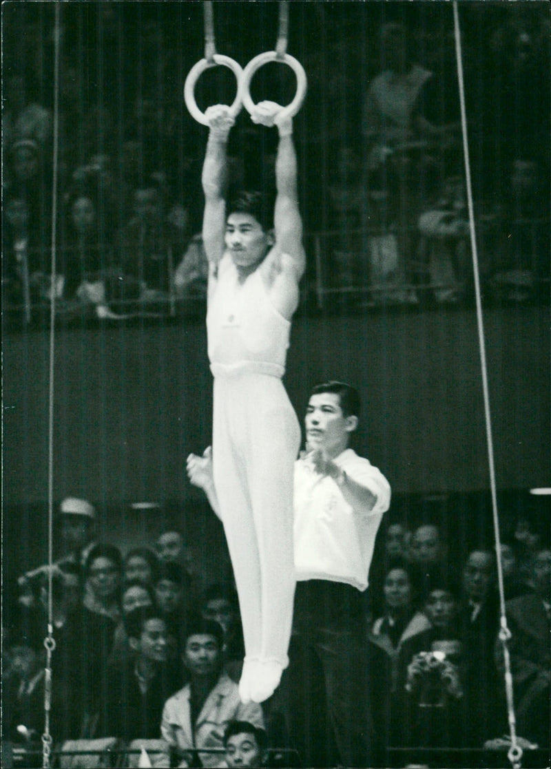 Olympia Tokyo - ring gymnastics - Vintage Photograph