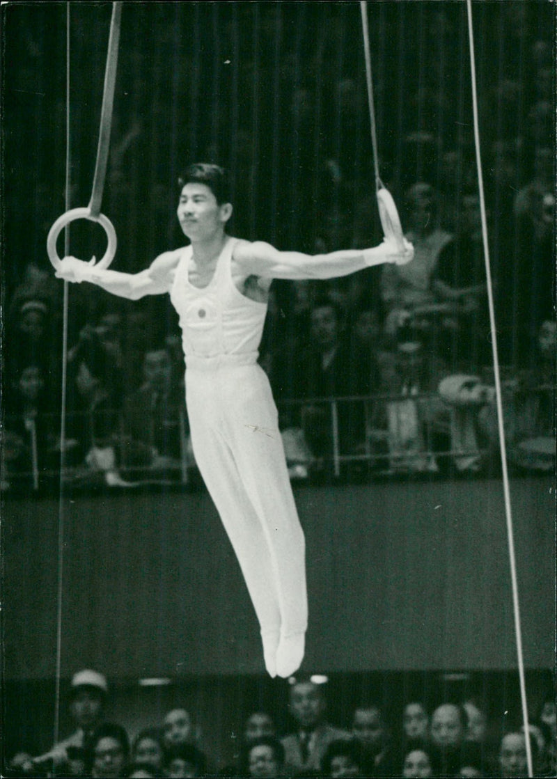 Olympia Tokyo - ring gymnastics - Vintage Photograph