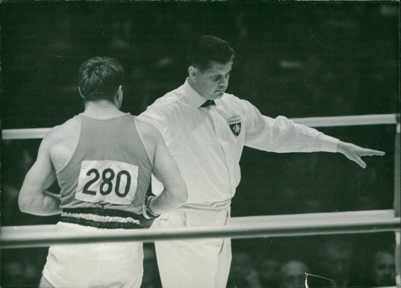 1964 Summer Olympics - Boxing - Vintage Photograph