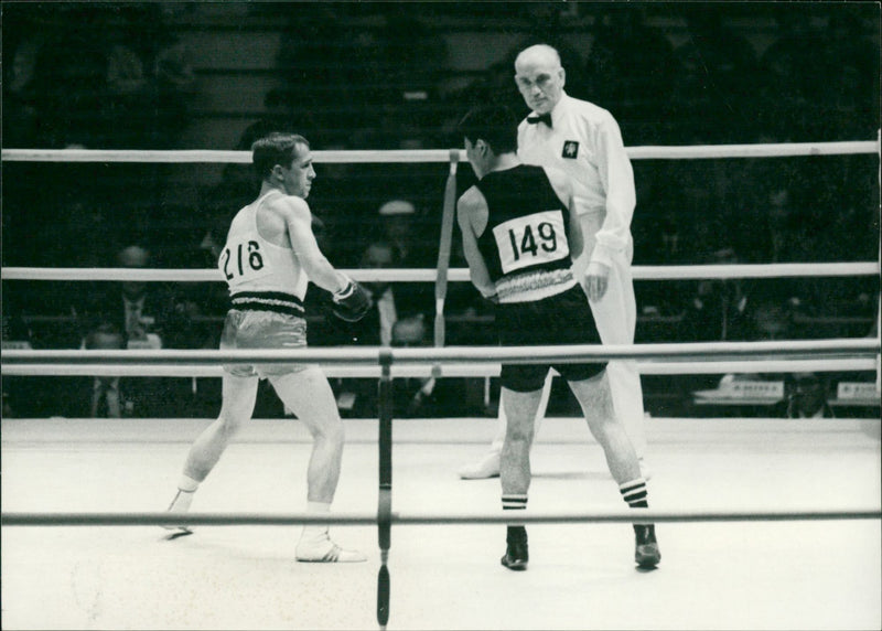 1964 Summer Olympics - Boxing - Vintage Photograph