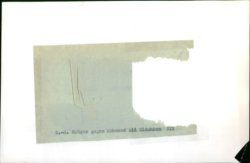 KRUGER HOHENMED ELDANHAN SYR FILM ABOUT MAN WHO TRIES - Vintage Photograph