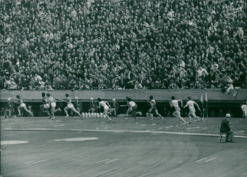 Olympic Games - Athletes in the sprint - Vintage Photograph