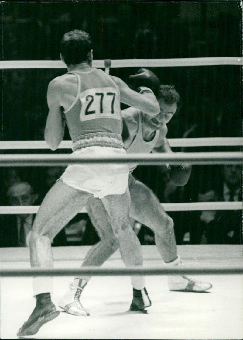 Olympic Games - Boxing Match - Vintage Photograph