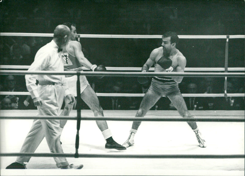 Tokyo Olympic Games - Boxing Match - Vintage Photograph