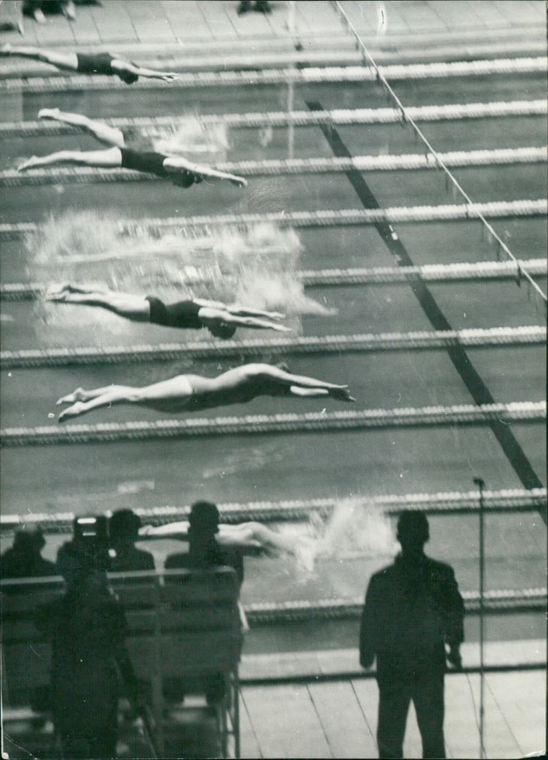 Olympia Tokio 1964, Schwimmen - Vintage Photograph