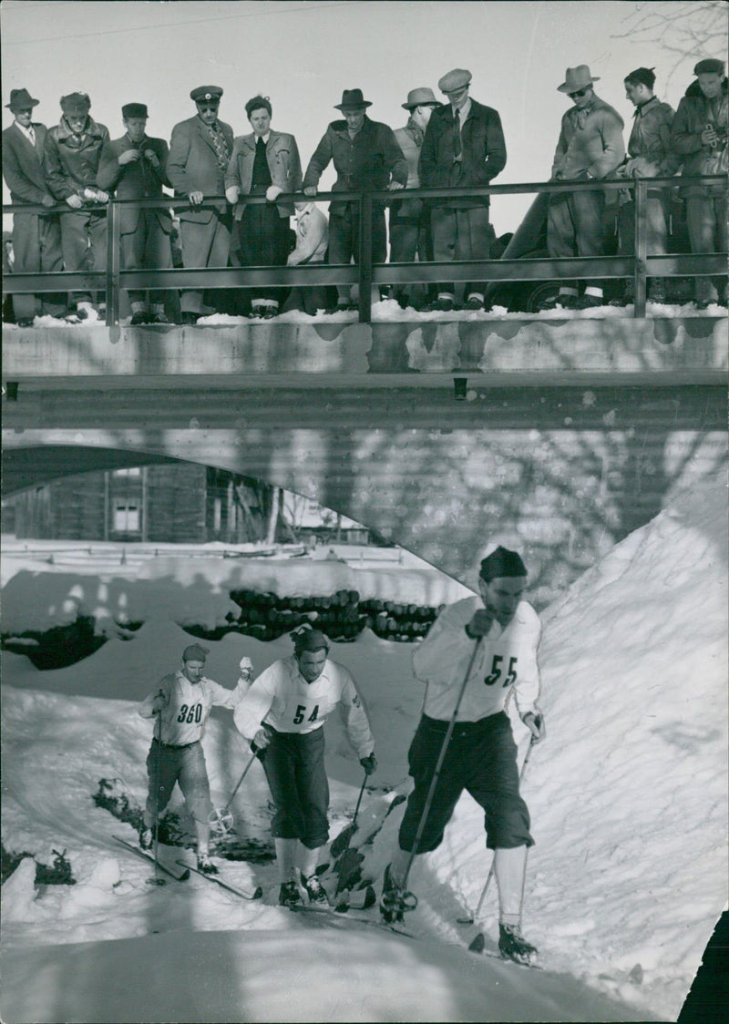 Vasaloppet Vanås bridge - Vintage Photograph